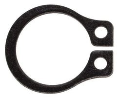 Rotor Clip - 0.29" Groove Diam, 5/16" Shaft Diam, Phosphate Steel, Snap External Retaining Rings - 0.029" Groove Width, 0.011" Groove Depth, 0.025" Ring Thickness, Grade 1060-1090 - Americas Industrial Supply