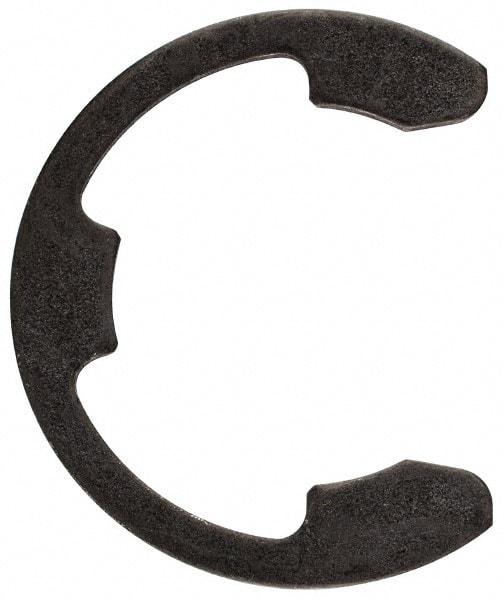 Rotor Clip - 1.079" Groove Diam, 1-3/16" Shaft Diam, Phosphate Steel, E Style External Retaining Rings - 0.068" Groove Width, 0.054" Groove Depth, 0.062" Ring Thickness, Grade 1060-1090 - Americas Industrial Supply