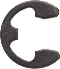 Rotor Clip - 0.396" Groove Diam, 1/2" Shaft Diam, Phosphate Steel, E Style External Retaining Rings - 0.046" Groove Width, 0.052" Groove Depth, 0.042" Ring Thickness, Grade 1060-1090 - Americas Industrial Supply