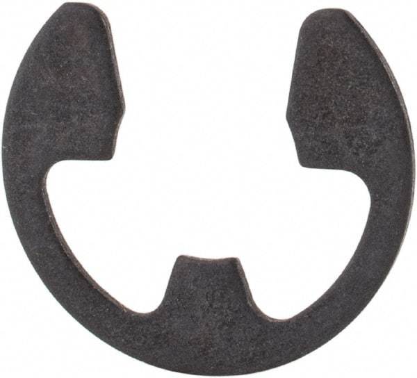 Rotor Clip - 0.303" Groove Diam, 3/8" Shaft Diam, Phosphate Steel, E Style External Retaining Rings - 0.039" Groove Width, 0.036" Groove Depth, 0.035" Ring Thickness, Grade 1060-1090 - Americas Industrial Supply