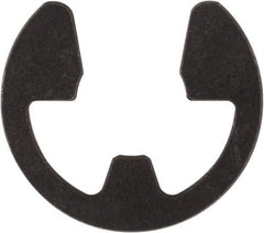 Rotor Clip - 3/16" Groove Diam, 7/32" Shaft Diam, Phosphate Steel, E Style External Retaining Rings - 0.029" Groove Width, 0.015" Groove Depth, 0.025" Ring Thickness, Grade 1060-1090 - Americas Industrial Supply