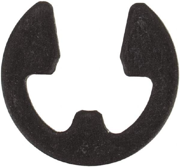 Rotor Clip - 0.127" Groove Diam, 11/64" Shaft Diam, Phosphate Steel, E Style External Retaining Rings - 0.029" Groove Width, 0.022" Groove Depth, 0.025" Ring Thickness, Grade 1060-1090 - Americas Industrial Supply