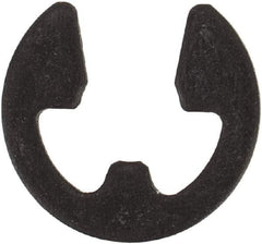 Rotor Clip - 0.127" Groove Diam, 11/64" Shaft Diam, Phosphate Steel, E Style External Retaining Rings - 0.029" Groove Width, 0.022" Groove Depth, 0.025" Ring Thickness, Grade 1060-1090 - Americas Industrial Supply