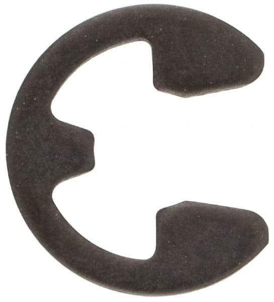 Rotor Clip - 0.116" Groove Diam, 5/32" Shaft Diam, Phosphate Steel, E Style External Retaining Rings - 0.029" Groove Width, 0.02" Groove Depth, 0.025" Ring Thickness, Grade 1060-1090 - Americas Industrial Supply