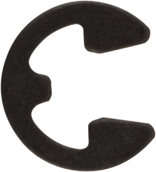 Rotor Clip - 0.095" Groove Diam, 1/8" Shaft Diam, Phosphate Steel, E Style External Retaining Rings - 0.02" Groove Width, 0.015" Groove Depth, 0.015" Ring Thickness, Grade 1060-1090 - Americas Industrial Supply