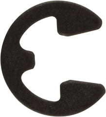 Rotor Clip - 0.095" Groove Diam, 1/8" Shaft Diam, Phosphate Steel, E Style External Retaining Rings - 0.02" Groove Width, 0.015" Groove Depth, 0.015" Ring Thickness, Grade 1060-1090 - Americas Industrial Supply
