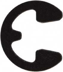 Rotor Clip - 0.074" Groove Diam, 3/32" Shaft Diam, Phosphate Steel, E Style External Retaining Rings - 0.02" Groove Width, 0.01" Groove Depth, 0.015" Ring Thickness, Grade 1060-1090 - Americas Industrial Supply