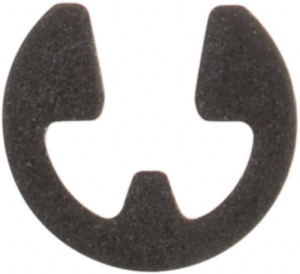 Rotor Clip - 0.052" Groove Diam, 1/16" Shaft Diam, Phosphate Steel, E Style External Retaining Rings - 0.012" Groove Width, 0.005" Groove Depth, 0.01" Ring Thickness, Grade 1060-1090 - Americas Industrial Supply