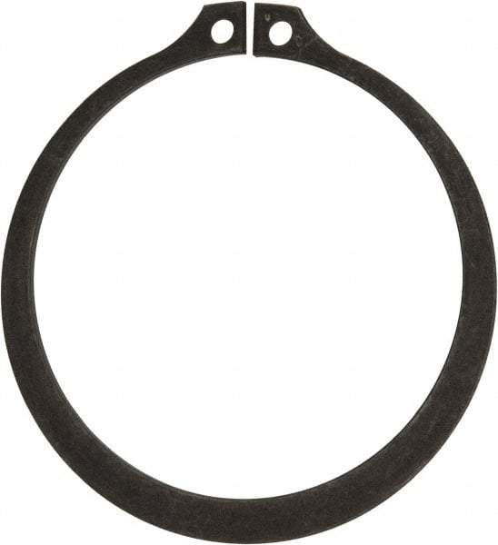 Rotor Clip - 2.481" Groove Diam, 2-5/8" Shaft Diam, Phosphate Steel, Snap External Retaining Rings - 0.086" Groove Width, 0.072" Groove Depth, 0.078" Ring Thickness, Grade 1060-1090 - Americas Industrial Supply