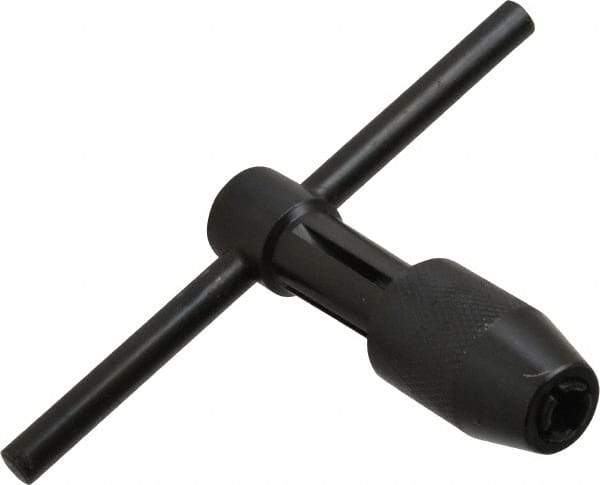 Cle-Line - 7/32 to 1/2" Tap Capacity, T Handle Tap Wrench - 3-5/8" Overall Length - Americas Industrial Supply