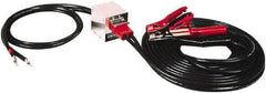 Associated Equipment - 25 Ft. Long, 500 Amperage Rating, Plug in Booster Cable - Black, 4 AWG Wire Guage - Americas Industrial Supply