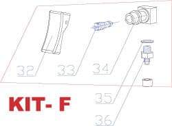 RivetKing - 3 to 6" Trigger Kit for Rivet Tool - Includes Trigger Valve, On/Off Base, O-Ring - Americas Industrial Supply