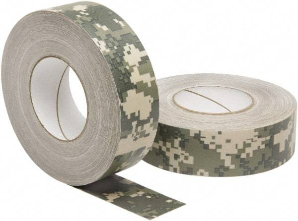 Ability One - 2-1/2" x 60 Yds Camouflage Duct Tape - 12 mil, Rubber Adhesive - Americas Industrial Supply