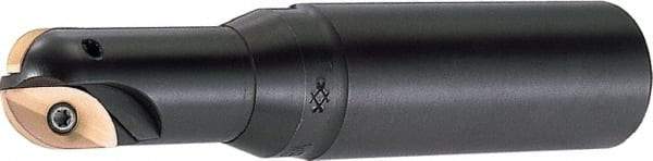 Sumitomo - 3/4" Cut Diam, 0.752" Max Depth of Cut, 1" Shank Diam, 6.046" OAL, Indexable Ball Nose End Mill - 3.785" Head Length, Straight Shank, WBMR Toolholder, ZNMT3CX, ZNMT3SX Insert - Americas Industrial Supply