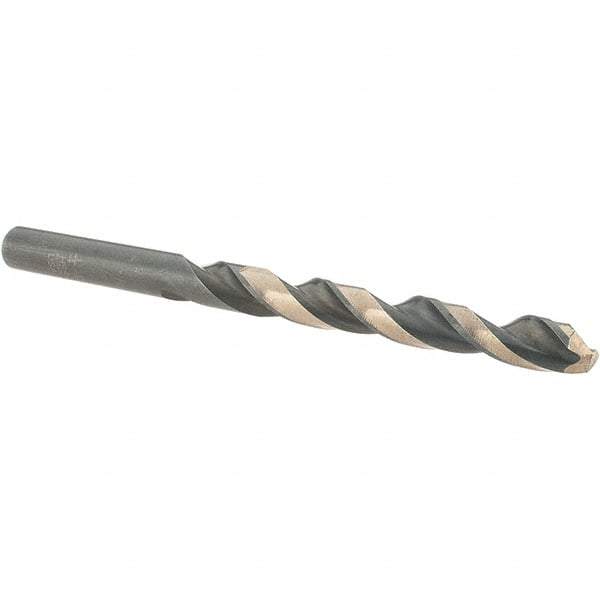 Value Collection - 1/4" 135° High Speed Steel Jobber Drill - Oxide/Gold Finish, Right Hand Cut, Spiral Flute, Straight Shank, 4" OAL, Split Point - Americas Industrial Supply