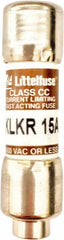 Value Collection - 600 VAC, 15 Amp, Fast-Acting Semiconductor/High Speed Fuse - 1-1/2" OAL, 200 (RMS Symmetrical) kA Rating, 13/32" Diam - Americas Industrial Supply