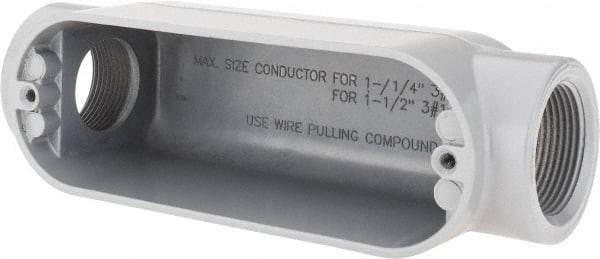 Value Collection - Form 85, C Body, 1-1/4" Trade, IMC, Rigid Aluminum Conduit Body - Oval - Americas Industrial Supply