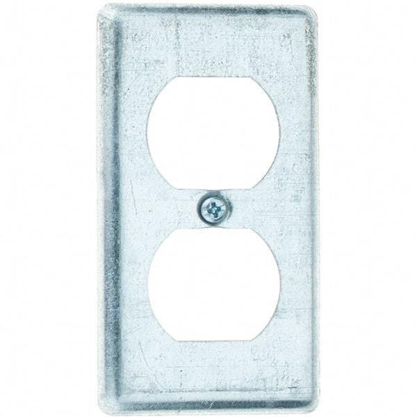 Value Collection - Electrical Outlet Box Steel Box Cover - Americas Industrial Supply