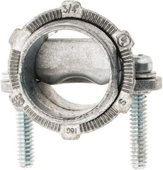 Value Collection - 3/4" Trade, Die Cast Zinc Squeeze Clamp Straight Conduit Connector - Americas Industrial Supply