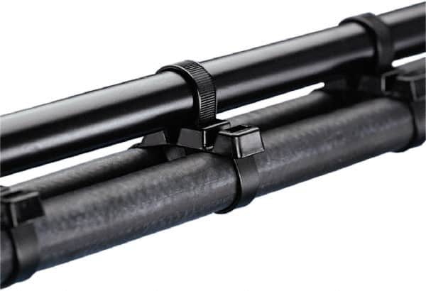 Value Collection - 20" Long Black Nylon Standard Cable Tie - 125 Lb Tensile Strength, 3/4" Thick - Americas Industrial Supply