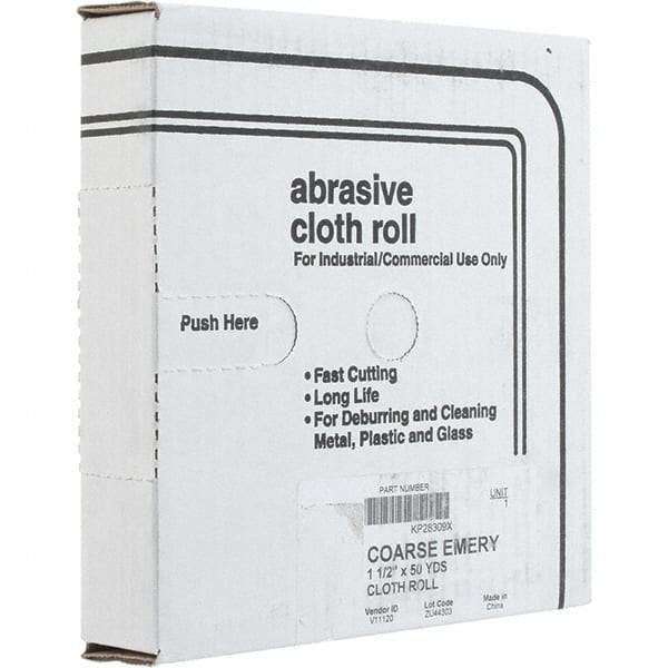 Value Collection - Shop Rolls   Abrasive Material: Emery    Roll Width (Inch): 1-1/2 - Americas Industrial Supply