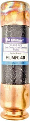 Value Collection - 125 VDC, 250 VAC, 40 Amp, Time Delay General Purpose Fuse - 3" OAL, 200 kA Rating, 13/16" Diam - Americas Industrial Supply