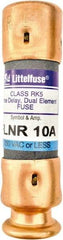 Value Collection - 125 VDC, 250 VAC, 10 Amp, Time Delay General Purpose Fuse - 2" OAL, 200 kA Rating, 9/16" Diam - Americas Industrial Supply