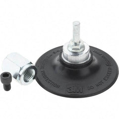 Value Collection - 3" Diam 3M ROLOC Disc Backing Pad - Hard Density, 20,000 RPM, Roloc TR Compatible - Americas Industrial Supply