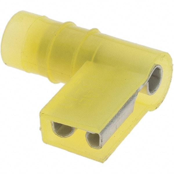 Value Collection - 12 to 10 AWG, Nylon, Fully Insulated, Female Wire Disconnect - 1/4" Wide Tab, Yellow, CSA Certified, UL Listed - Americas Industrial Supply