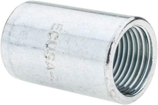 Value Collection - 1/2" Trade, Steel Threaded Straight Rigid/Intermediate (IMC) Conduit Coupling - Americas Industrial Supply