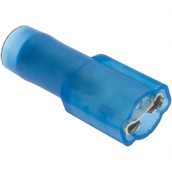 Value Collection - 16 to 14 AWG, Fully Insulated, Female Wire Disconnect - 3/16" Wide Tab, Blue, CSA Certified, UL Listed - Americas Industrial Supply