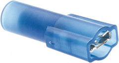 Value Collection - 16 to 14 AWG, Nylon, Fully Insulated, Female Wire Disconnect - 3/16" Wide Tab, Blue, CSA Certified, UL Listed - Americas Industrial Supply