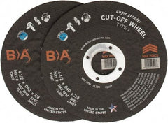 Value Collection - 4-1/2" Aluminum Oxide Cutoff Wheel - 0.04" Thick, 7/8" Arbor, 17,000 Max RPM - Americas Industrial Supply