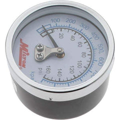 Value Collection - 2" Dial, 1/4 Thread, 0-160 Scale Range, Pressure Gauge - Back Connection Mount - Americas Industrial Supply