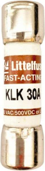 Value Collection - 600 VAC, 30 Amp, Fast-Acting Semiconductor/High Speed Fuse - 1-1/2" OAL, 100 at AC kA Rating, 13/32" Diam - Americas Industrial Supply