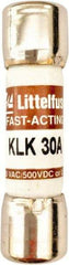 Value Collection - 600 VAC, 30 Amp, Fast-Acting Semiconductor/High Speed Fuse - 1-1/2" OAL, 100 at AC kA Rating, 13/32" Diam - Americas Industrial Supply