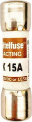 Value Collection - 600 VAC, 15 Amp, Fast-Acting Semiconductor/High Speed Fuse - 1-1/2" OAL, 100 at AC kA Rating, 13/32" Diam - Americas Industrial Supply