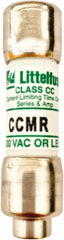 Littelfuse - 500 VDC, 600 VAC, 12 Amp, Time Delay General Purpose Fuse - Fuse Holder Mount, 38.1mm OAL, 20 at DC, 200 (RMS), 300 (Self-Certified) kA Rating, 10.3mm Diam - Americas Industrial Supply