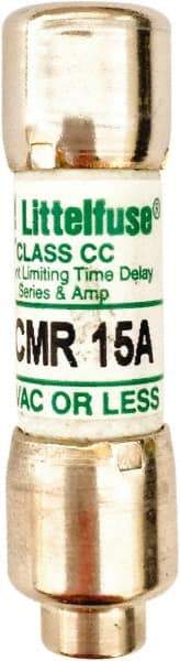 Value Collection - 500 VDC, 600 VAC, 15 Amp, Time Delay General Purpose Fuse - 300 at AC kA Rating - Americas Industrial Supply