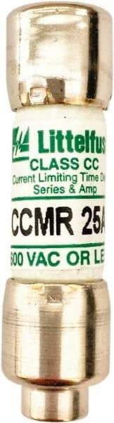 Value Collection - 500 VDC, 600 VAC, 25 Amp, Time Delay General Purpose Fuse - 300 at AC kA Rating - Americas Industrial Supply