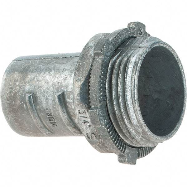 Value Collection - 3/4" Trade, Die Cast Zinc Threaded Straight FMC Conduit Connector - Americas Industrial Supply