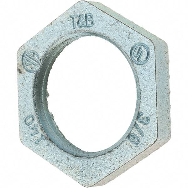 Value Collection - 3/8" Trade, Steel Threaded Conduit Locknut - Americas Industrial Supply