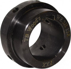 TB Wood's - 1/2" Bore, 2.32" Hub, WE3 Flexible Coupling Shaft Hub - 2.32" OD, 1-1/2" OAL, Steel, Type BTS - Americas Industrial Supply