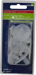 Leviton - White Electrical Outlet Safety Cap - For Use With Electrical Outlets - Americas Industrial Supply