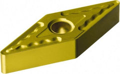 Sandvik Coromant - VNMG332 QM Grade 2025 Carbide Turning Insert - TiCN/AI2O3/TiN Finish, 35° Diamond, 3/8" Inscr Circle, 3/16" Thick, 1/32" Corner Radius - Americas Industrial Supply