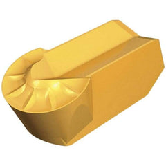 Iscar - 315GIMY Grade IC830, 3mm Cutting Width Carbide Grooving Insert - 1.5mm Max Depth of Cut, Neutral, 1.5mm Corner Radius, TiAlN Finish - Americas Industrial Supply