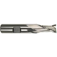 1/2 Dia. x 3 Overall Length 2-Flute Square End M-42 Cobalt SE End Mill-Round Shank-Center Cut-Uncoated - Americas Industrial Supply