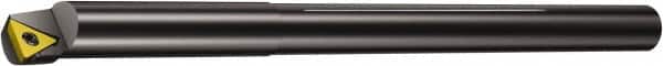Sandvik Coromant - 16mm Min Bore Diam, 180mm OAL, 12mm Shank Diam, F..STFPR/L-R Indexable Boring Bar - TPMT 1.8(1.5)1, TPMT 09 02 04 Insert, Screw or Clamp Holding Method - Americas Industrial Supply