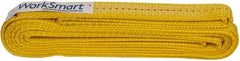 Value Collection - 12' Long x 1" Wide, 1,600 Lb Vertical Capacity, 1 Ply, Polyester Web Sling - 1,250 Lb Choker Capacity, with Eye & Eye (Flat) - Americas Industrial Supply