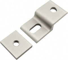 80/20 Inc. - 30mm Wide, Open Shelving Accessory/Component - Aluminum, Clear Anodized Finish, 58mm Long, Use with 30 Series & Bolt Kits 75-3615 & 11-8316 - Americas Industrial Supply